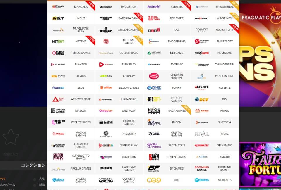 1xBitカジノ｜プロバイダー