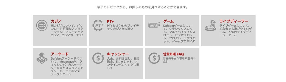 ダファベット｜ヘルプ&よくあるご質問
