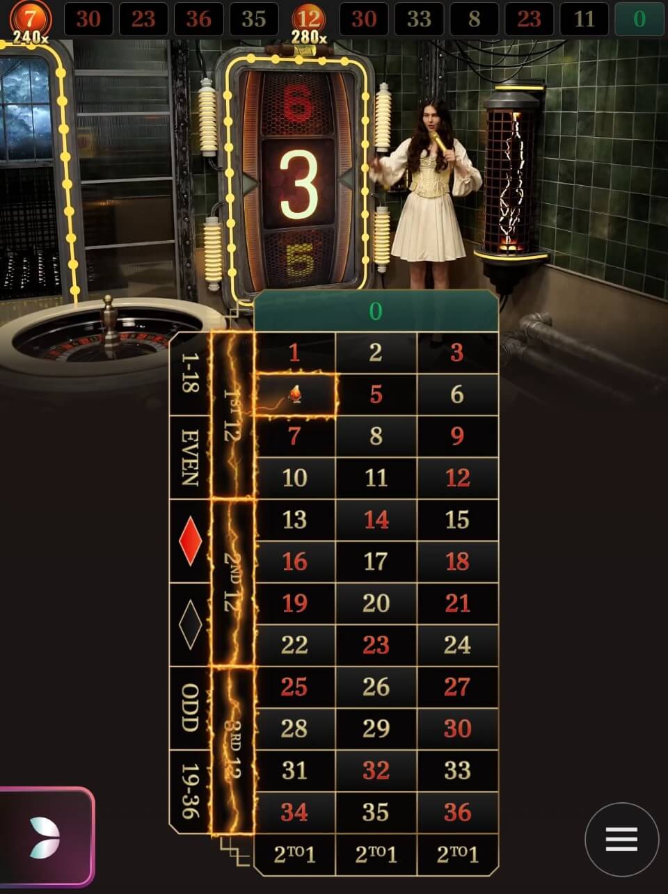 ファイヤーボールルーレット｜モバイル体験