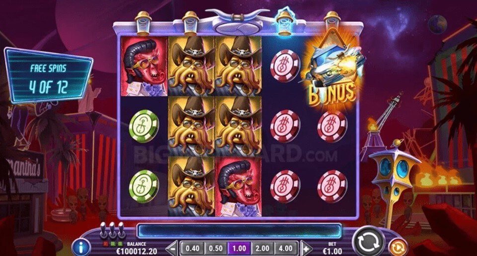 インベーディングベガス・リベンジオンマーズ｜フリースピン