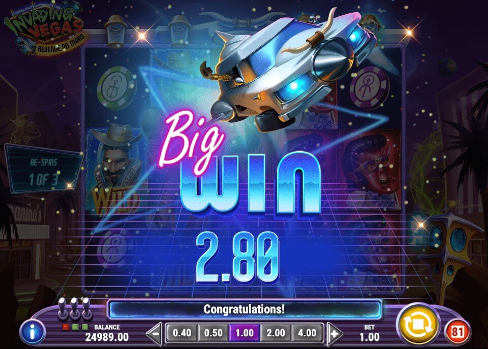 インベーディングベガス・リベンジオンマーズ｜BIGウィン
