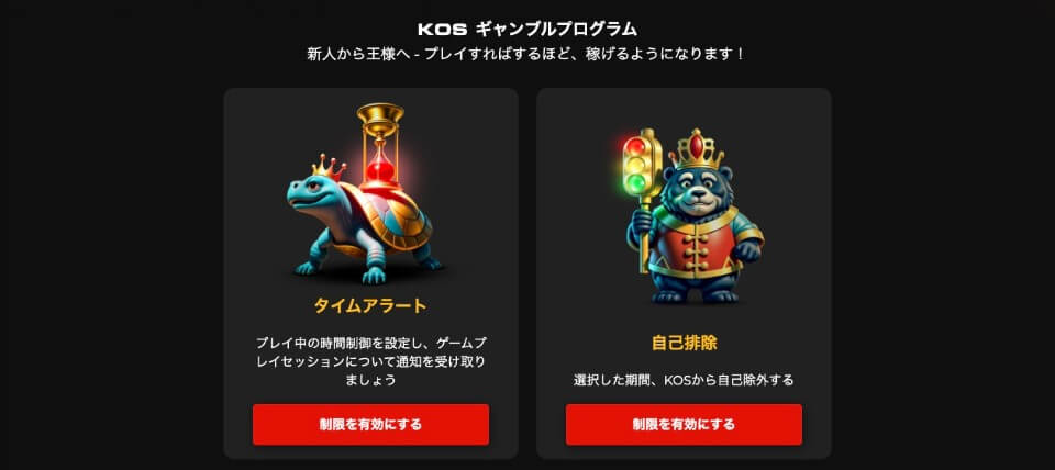キングス・オブ・スポーツ｜責任あるギャンブル