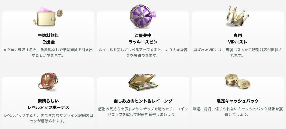 クイーンカジノ｜VIP特典
