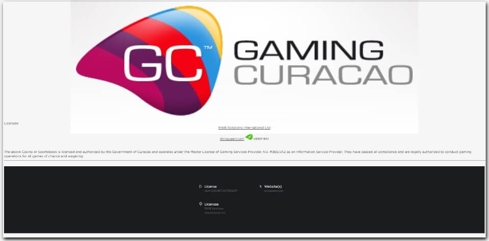 クイーンカジノ｜ライセンス