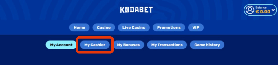 KodaBet(コダベット)|出金手順