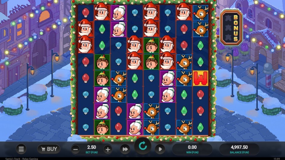 オンラインカジノ・年末年始特集|クリスマススロット・サンタズ・スタック
