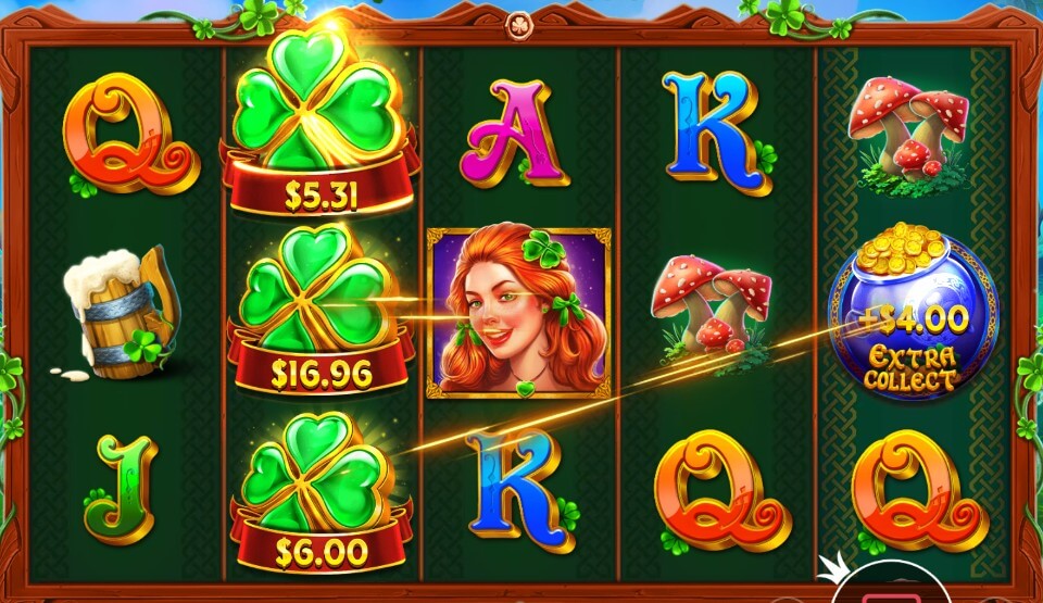 セントパトリックスデーのオンカジスロット：クローバー・ゴールド（Clover Gold）2
