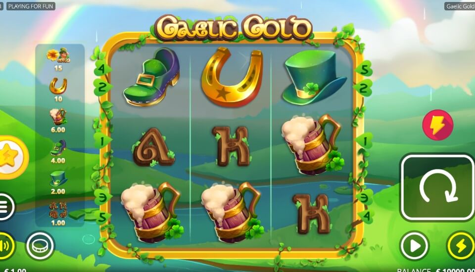 セントパトリックスデーのオンカジスロット：ゲーリック・ゴールド（Gaelic Gold）1