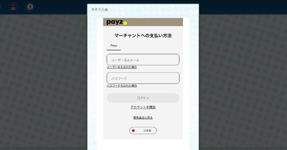 ラッキーブル:入金手順