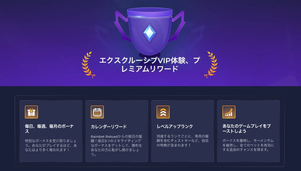 Rainbet(レインベット)|VIPプログラム
