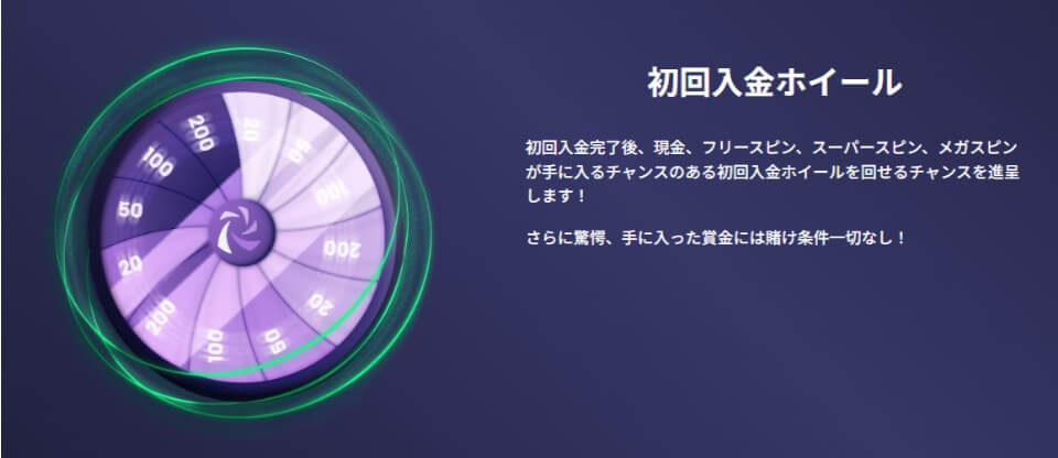 ReSpin（リスピン）カジノ｜初回入金ホイール