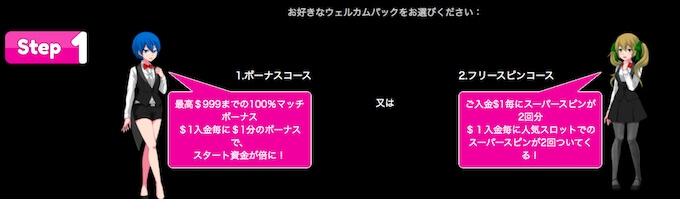 ウェルカムオファーが選べる 選べるウェルカムパック