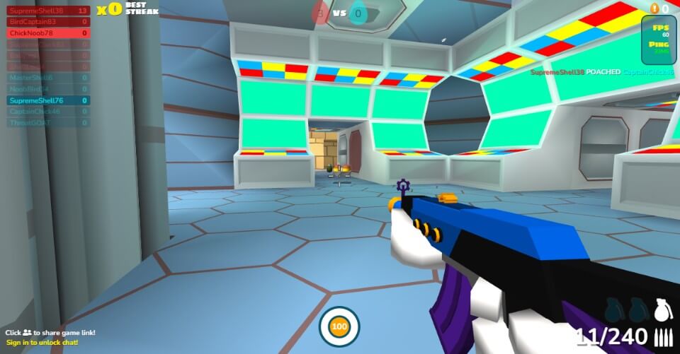 スキルゲーム:操作精度系スキルゲーム「シェルショッカーズ」