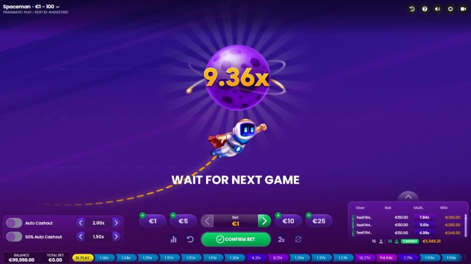 スキルゲーム:スペースマン(Spaceman)