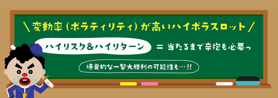 ハイボラティリティ・スロット|トップ