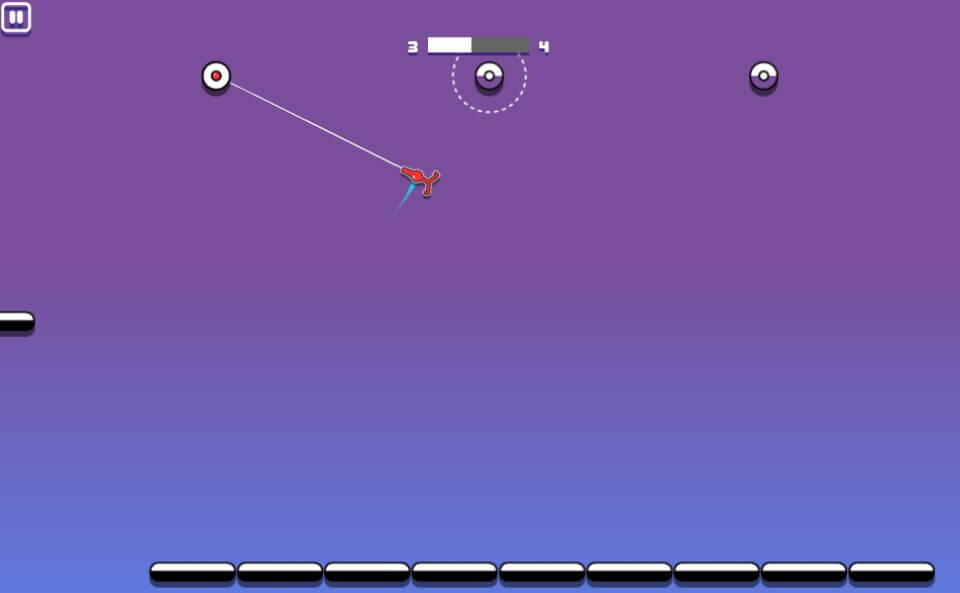 スキルゲーム:Stickman Hook(スティックマンフック)