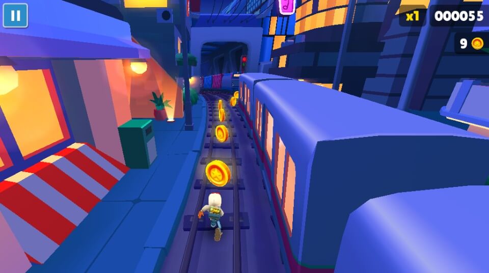 スキルゲーム:Subway Surfers(サブウェイサーファーズ)