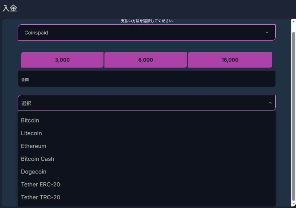 ウィキベット｜決済方法・入金方法